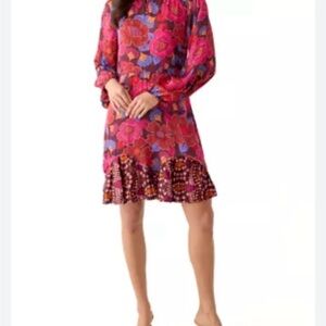 Philosophy Vibrant Pink and Purple Floral Dress